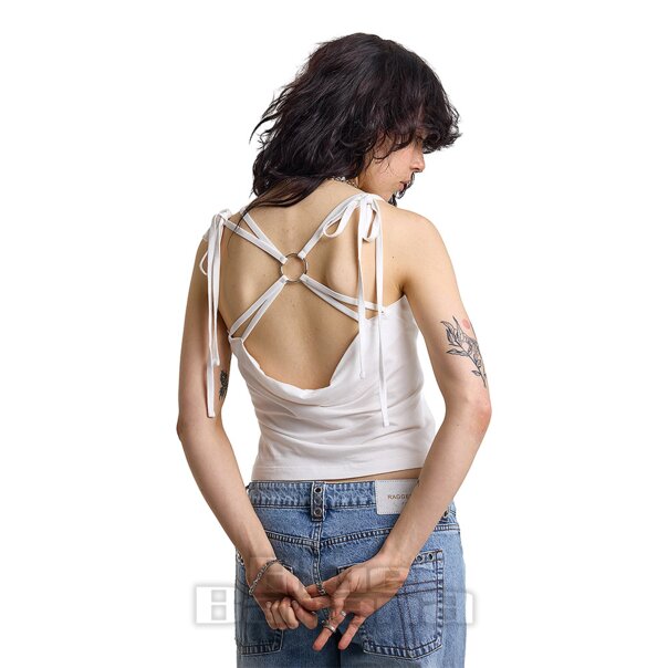 Ragged Priest Char Top (White) | Alternative Clothing
