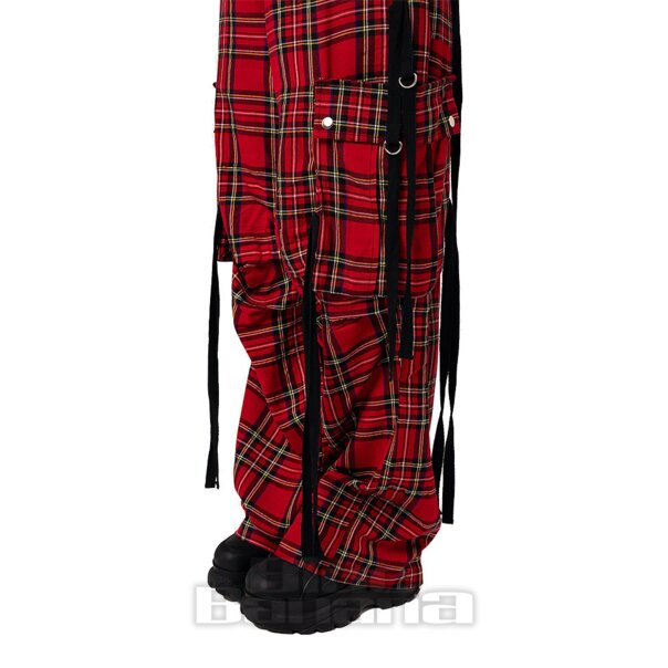 Hell Bunny Nihilist Trousers (Red) | Blue Banana