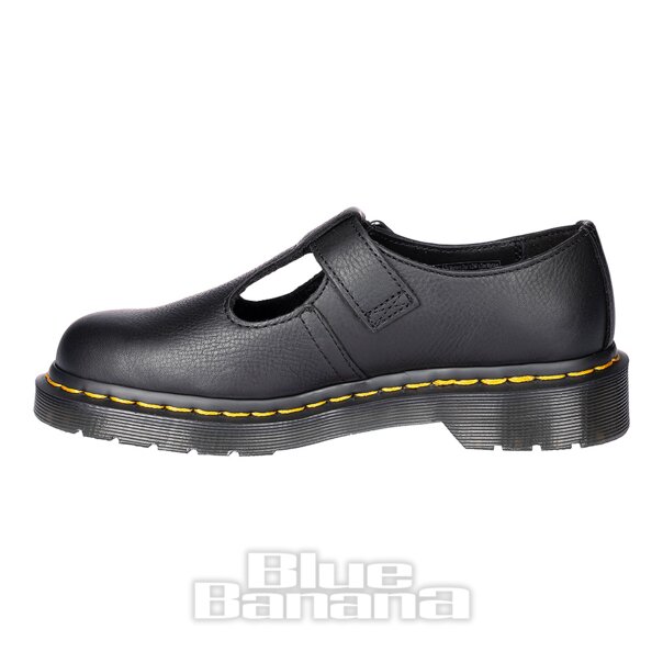 Dr Martens Polley Smooth Leather Mary Jane (Black) | Blue Banana Shoes