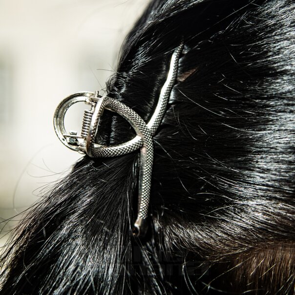 Mini Snake Hair Clip (Silver) | Blue Banana