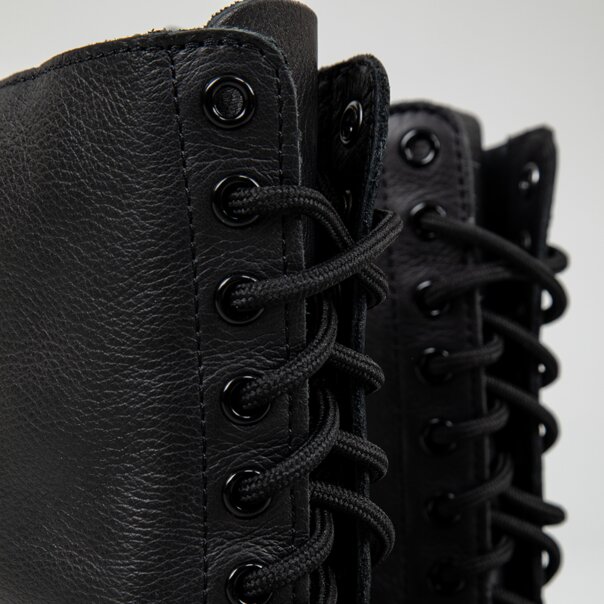 Dr Martens 1B99 Virginia High Boots (Black) | Alternative Fashion, Goth Clothing