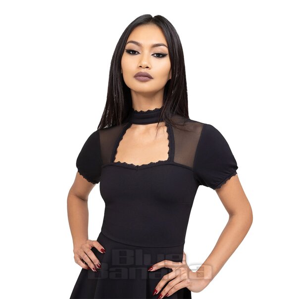 Killstar Draculana Skater Mini Dress (Black) | Gothic Dresses