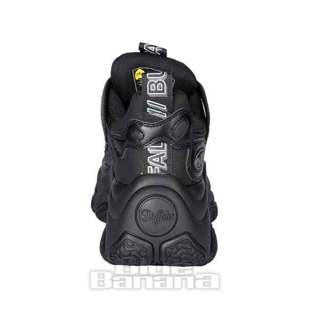 Baskets véganes Buffalo Prowler One (noires) | Blue Banana Footwear