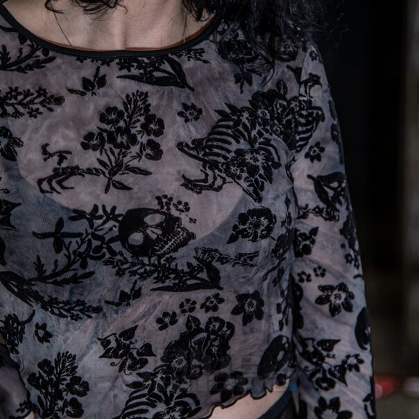 Jawbreaker Skull Top (Black) | Blue Banana