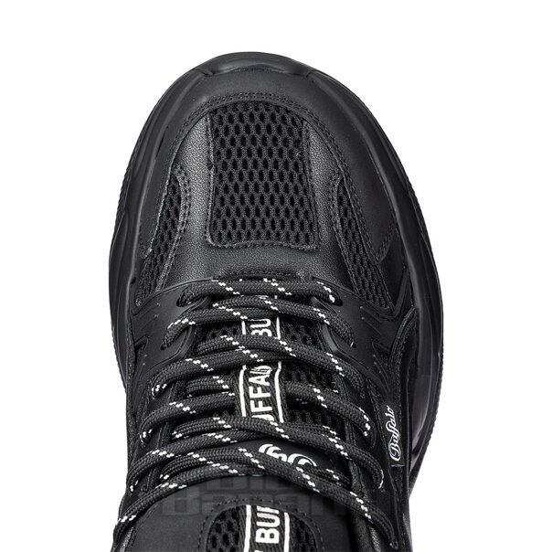 Buffalo Yuno Trainer (Black) | Alternative Platform Shoes