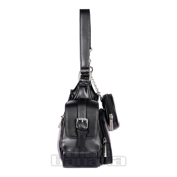 Banned Twin Terror Skull Handbag (Black) | Alternative Accessories
