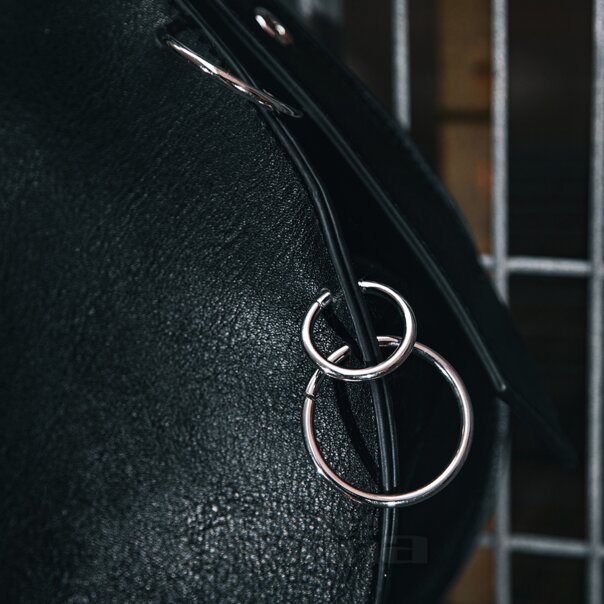 Banned Iron Halo Hobo Bag (Black) | Alternative Accessories | Alternative Handbags