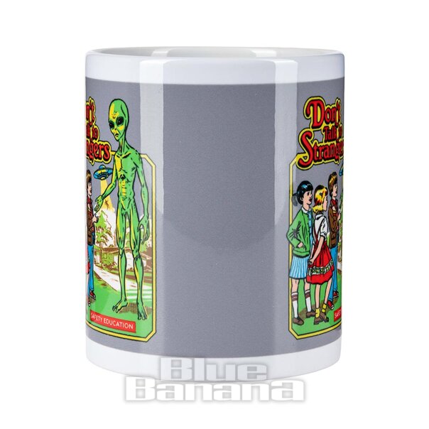 Steven Rhodes Don't Talk to Strangers Mug (Multicoloured) | Blue Banana