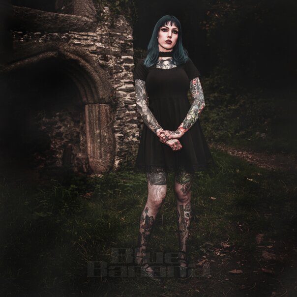 Killstar Draculana Skater Mini Dress (Black) | Gothic Dresses