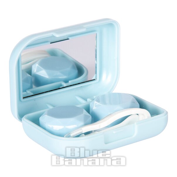 Kit custodia da viaggio per lenti a contatto (blu) | Lenti a contatto colorate