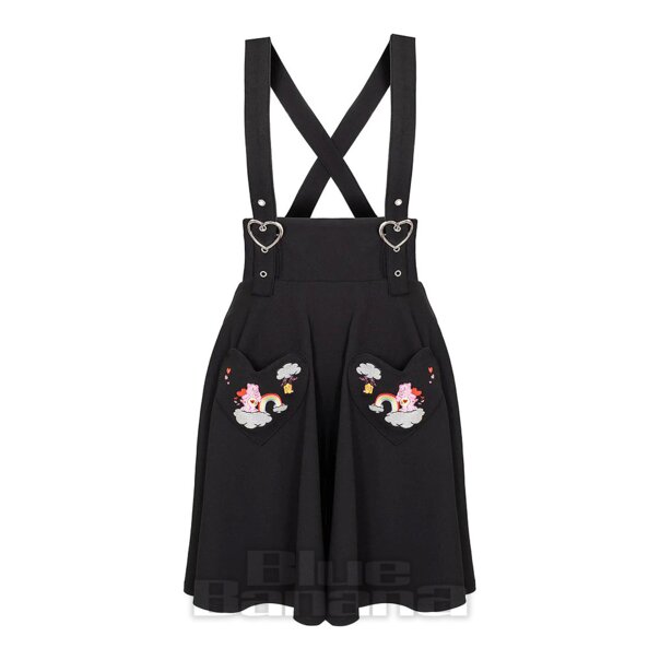 Hell Bunny X Care Bear Love-A-Lot Skirt (Black) | Alternative Clothing, Kawaii Fashion