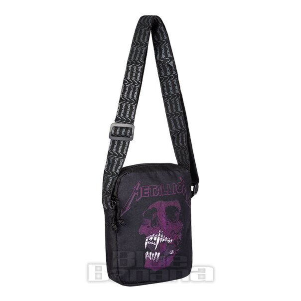 Official Metallica Pushhead Crossbody Tasche (Schwarz/Lila) | Blue Banana
