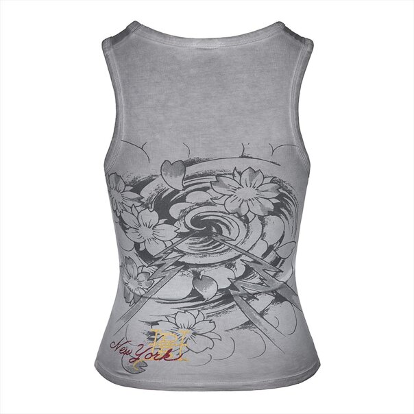 Ed Hardy When I Cared Vest (Gray) | Alt Y2K Fashion