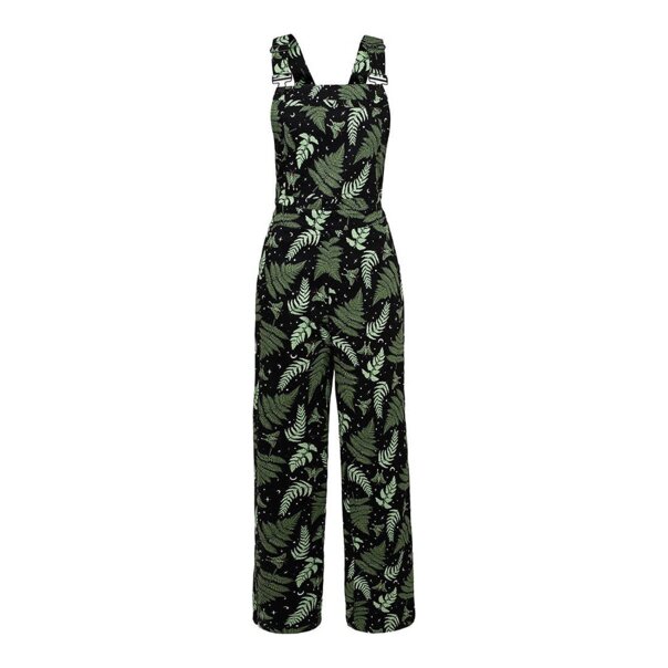Salopette Hell Bunny Gaia (nera) | Abbigliamento estivo gotico