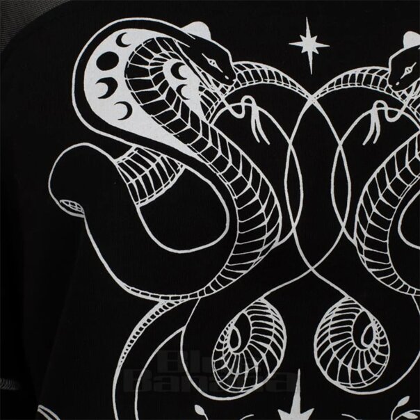 Felpa con cappuccio Hell Bunny Venom (nera) | Blue Banana