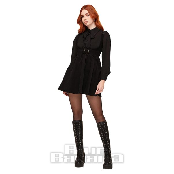 Killstar Juniper's Ballad Underbust Mini Dress (Black) | Killstar Clothing