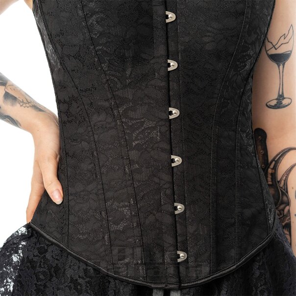 Innocent Twilight Lace Corset (Black) | Blue Banana