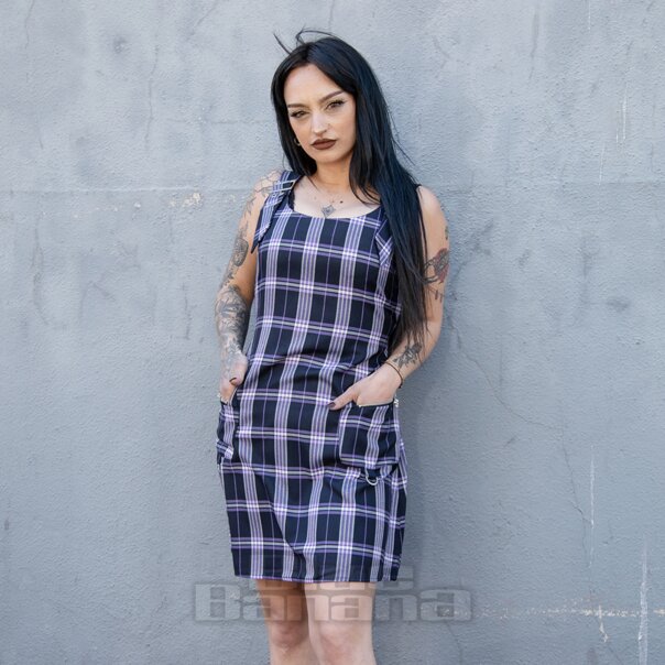 Banned Keine Regeln Schnalle Kleid (Lila) | Blue Banana