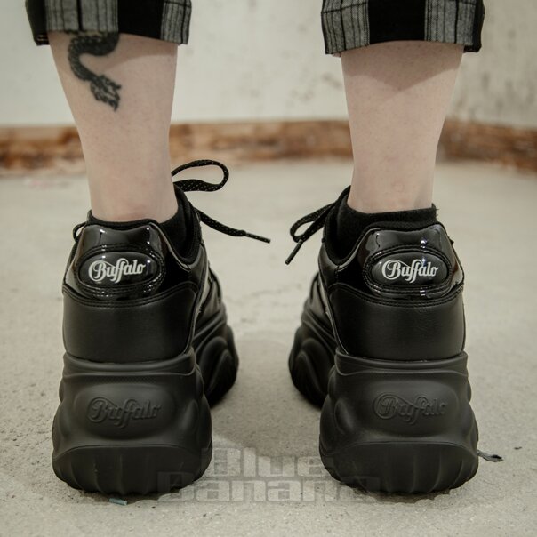 Buffalo Blader Vegan Trainer (Black) | Blue Banana Footwear