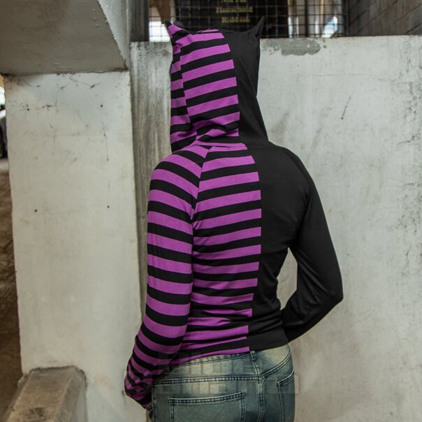 Banned Purple Front Zip Hoodie | Alternative Fashion