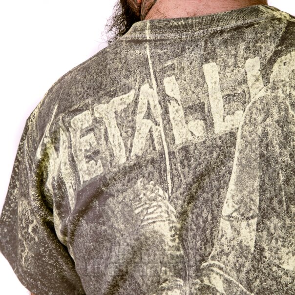 T Shirt Justice Neon Metallica (Grigio) | Merchandising della band IT