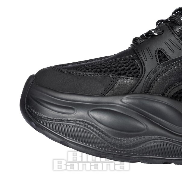 Buffalo Yuno Trainer (Black) | Alternative Platform Shoes