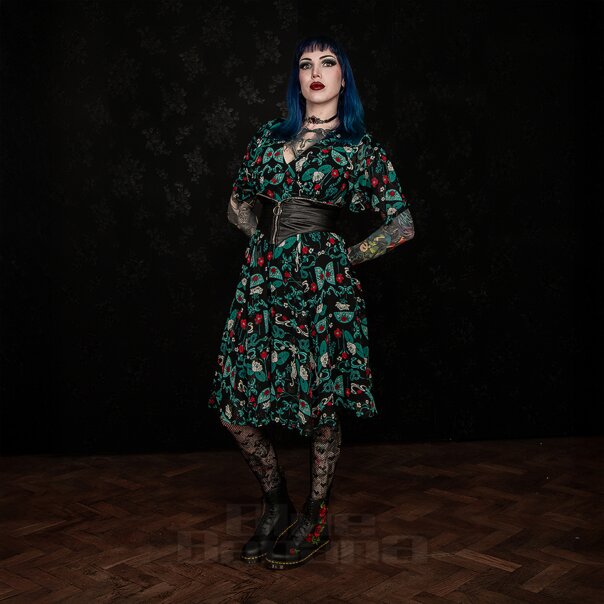 Hell Bunny Medea Dress (Black) | Blue Banana