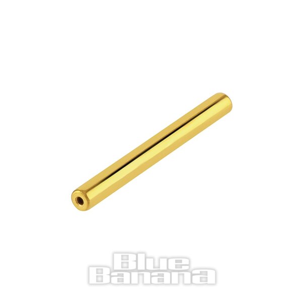 Blue Banana Plasma Gold Schmucklos Nippelstange Ohne Gewinde (Gold)| Body Piercing Jewellery