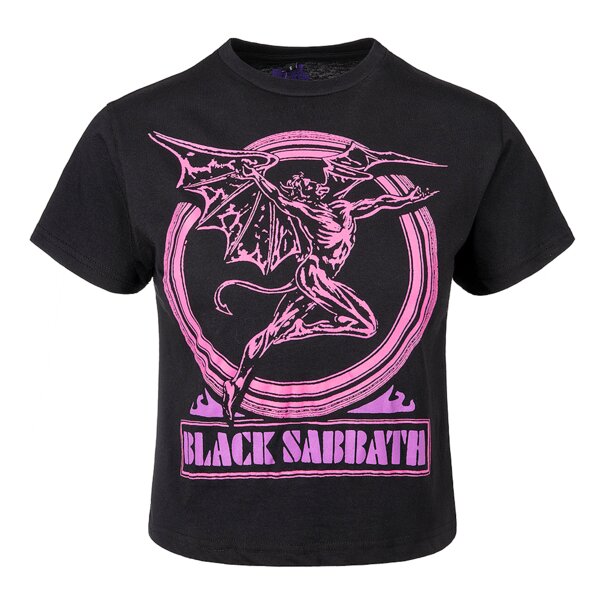 Black Sabbath Daemon Ring Crop T-Shirt (Black) | Cropped Band Tees