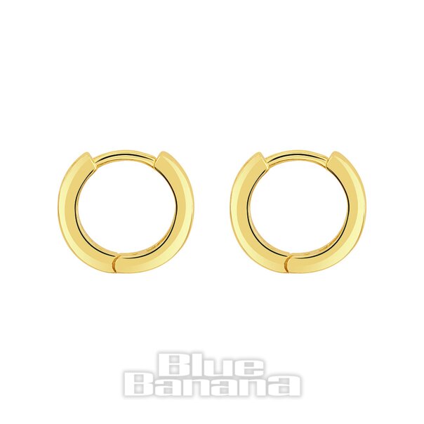 Blue Banana Vergoldet Kristallreihe  Clicker-Hoops (Paar)| Body Piercing Jewellery