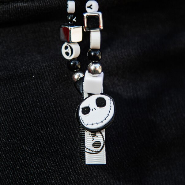 Nightmare Before Christmas Spooky Phone Chain (Silver) | Gothic Gifts