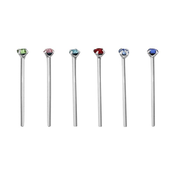 Nose Stud 6pc Set 1.5mm  | Blue Banana