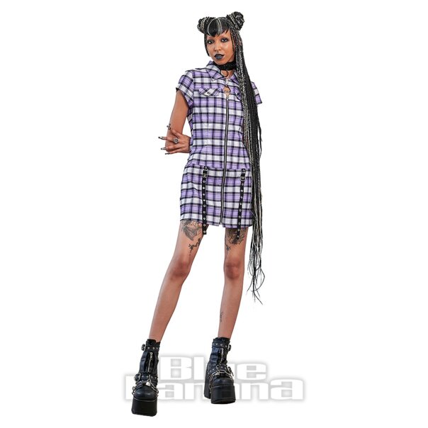 Banned Controllo Ribelle Alternativo Mini Abito (Viola) | Alternative Dresses, Goth Clothing