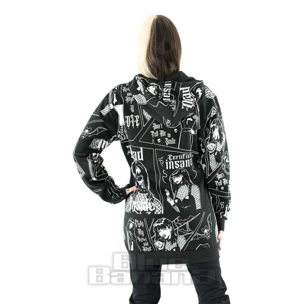 Heartless Zertifizierter Wahnsinniger Kapuzenpullover (Schwarz) | Blue Banana