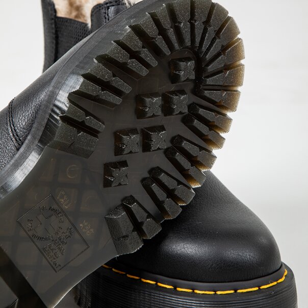 Dr Martens 2976 Quad Fur Lined Boots (Black) | Blue Banana
