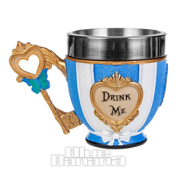 Nemesis Now Pinky's Up Alice Tasse (Blau/Weiß)