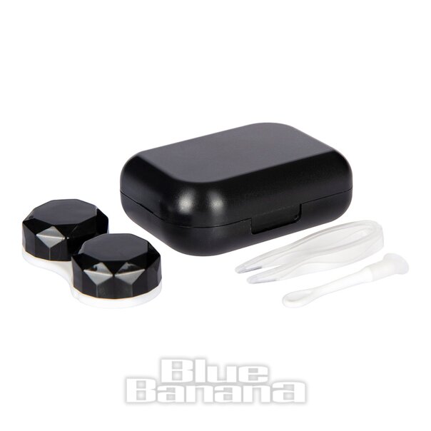 Kit custodia da viaggio per lenti a contatto (nero) | Lenti a contatto colorate