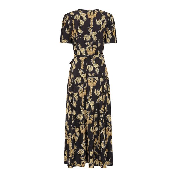 Banned Carol Golden Hour Wrap Dress (Black) | Alternative Fashion, Goth Clothing