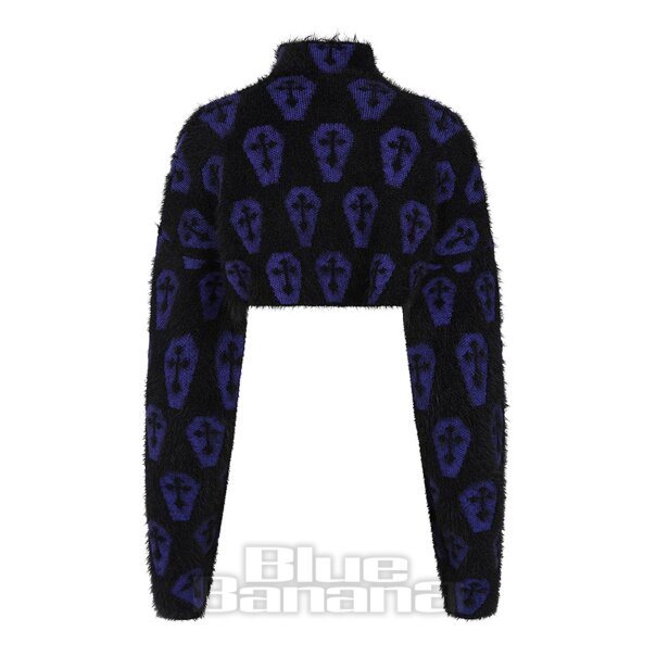 Banned Lyric Pullover (Schwarz/Lila) | Blue Banana