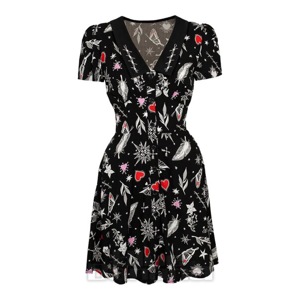 Hell Bunny Leah Mini Dress (Black) | Alternative Mini Dresses