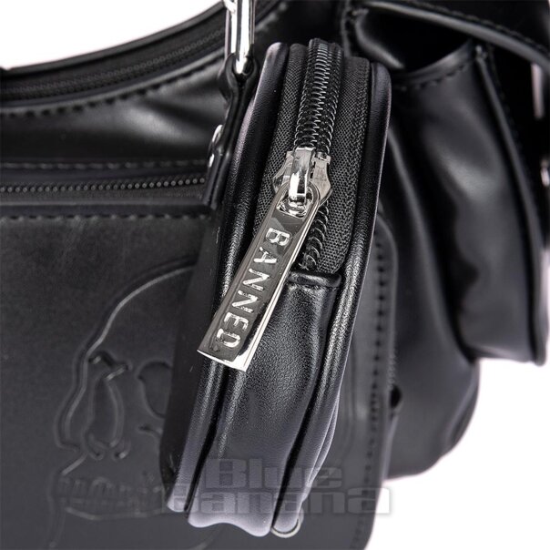 Banned Twin Terror Skull Handbag (Black) | Alternative Accessories