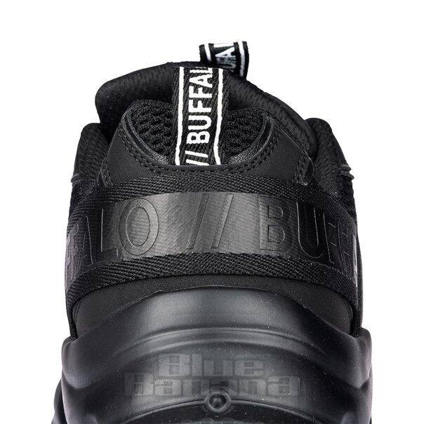 Buffalo Yuno Trainer (Black) | Alternative Platform Shoes