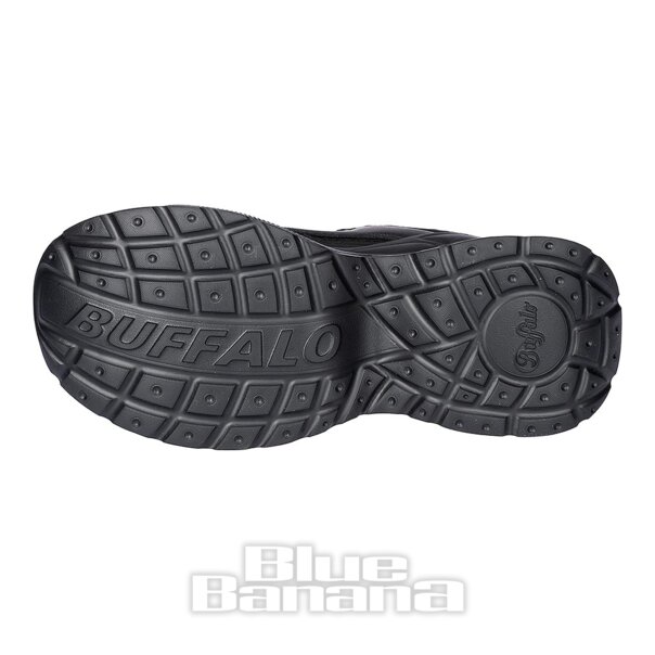 Buffalo Yuno Trainer (Black) | Alternative Platform Shoes