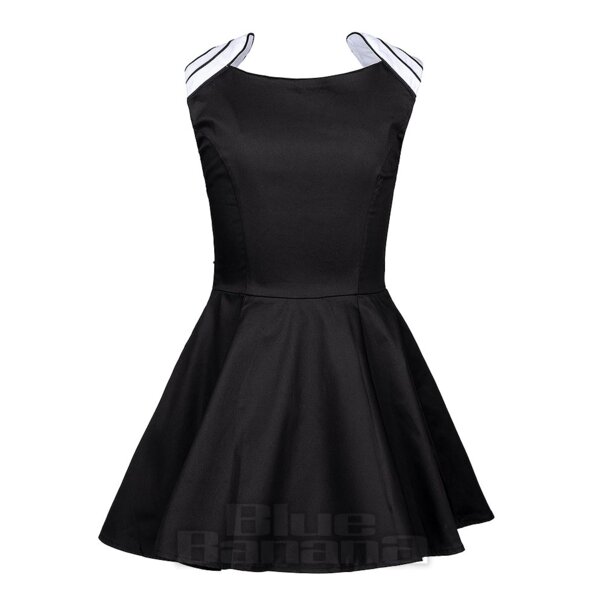 H&R London Empire Line Dress (Black/White) | Vintage Mini Dresses