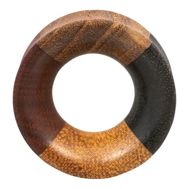Blue Banana 4 Quarter Wood Flesh Tunnel (Brown)