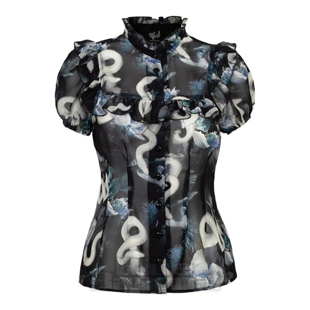 Hell Bunny Serpent Blouse (Multicolour) | Alternative Blouses