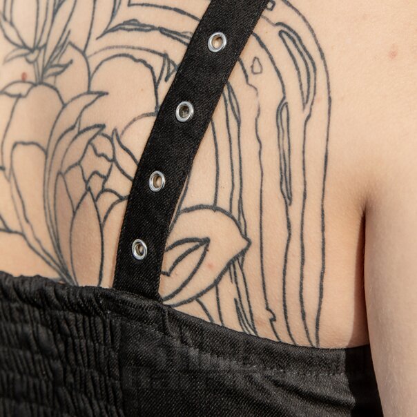 Heartless Kahlo Crop-Top (Schwarz) | Blue Banana