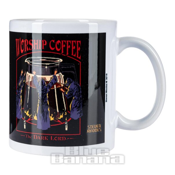 Steven Rhodes Café De Adoración Taza (Negro) | Blue Banana