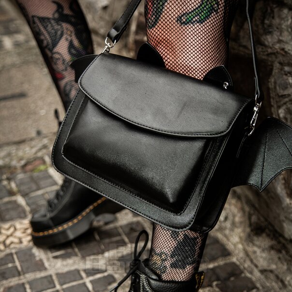 Banned Catacomb Bat Handbag (Black) | Blue Banana