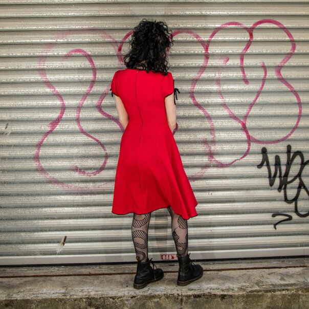 Hell Bunny Casey Dress (Red) | Alternative Dress, Gothic Clothing